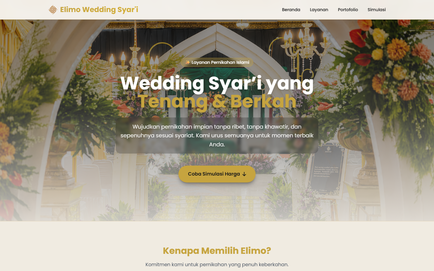 Preview portfolio Elimo Wedding Syar'i